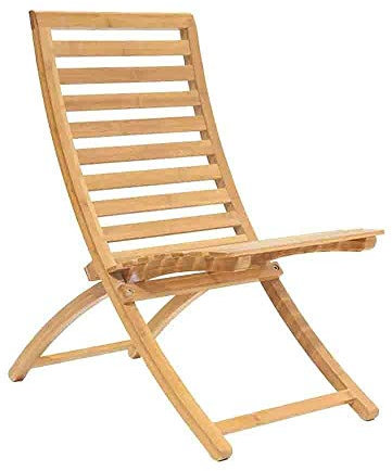 FUFU Chaises Longues Chaise Longue en Bambou, Chaise de Plage, Chaise Pliante, Fauteuil Nap, Fauteuil en Bambou d'extérieur Pliable