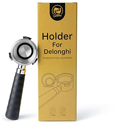 Portafiltro de café espresso 51 mm para máquina de café DeLonghi EC680/EC685, cesta de filtro de taza de acero inoxidable