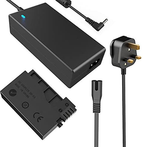 F1TP ACK-E5 AC Power Adapter DR-E5 LP-E5 Dummy Battery Coupler Kit for Canon EOS Rebel T1i XSi XS 450D 500D 1000D Kiss F X2 X3 Cameras.