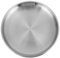 Cabilock Edelstahl Teller Flach Rund Speiseteller Salatteller 30cm Silber Essteller Dessertteller Servierplatte für Frühstück Obst Snacks Kuchen Dessert Schmuck Restaurant Zuhause Bad