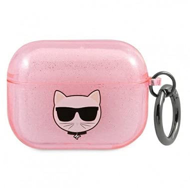 Karl Lagerfeld Klapuchgp Airpods Pro Cor-De-Rosa / Cor-De-Rosa Glitter Choupette