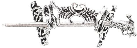 SOLUSTRE Keltische Haarnadeln Haarstab Vintage-Silber Wikinger-Haarspangen keltische Legierung Haarspange Nadeln Wikinger-Haarnadel Haargabel Haar-Accessoires für Frauen und Mädchen