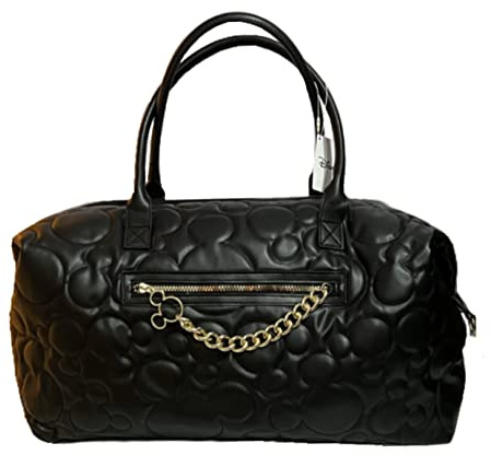 Mickey Mouse Black Quilted Weekender Holiday Holdall Travel Bag Primark