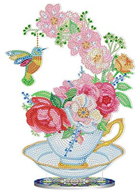 TROYSINC Diamond Painting Set Blume Ornament Kristall Handwerk 5D Kristall Diamant Malerei Kranz Deko Weihnachten Weihnachtsdeko Diamant Bilder (A)