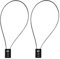 SISAV 3 Digit Cable Combination Lock 20 inches Cable for School Gym Locker,Filing Cabinets,Helmet,Toolbox,Luggage Suitcase,knapsack,Black 2Pack