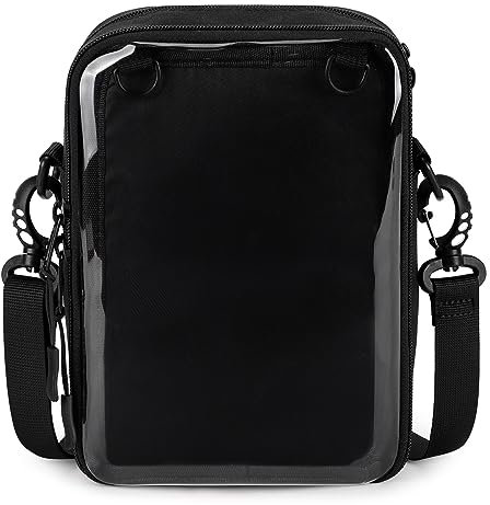 STEAMEDBUN Ita Bag Crossbody Small Pin Display Bag with Insert, Schwarz