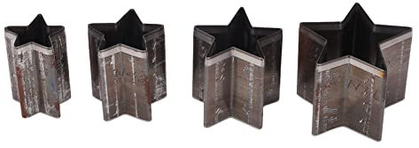 Leder-Stanzwerkzeug-Set, Leder-Stanzformen, 4-teiliges Sternform-Legierungsstahl-Einloch-Hohlschneider-Stanzwerkzeug mit Aufbewahrungsbox Zum Schneiden, Stanzen