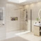 NRG 1200 x 1950mm Matte Black Framed Wetroom Screen Wet Room Shower Enclosure Screen Panel