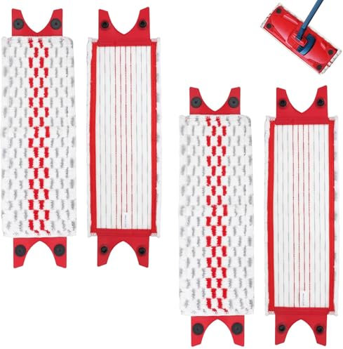 2 PCS Mop Head Replacement, Compatible Mops Pads Washable & Reusable Mop Head Replacement Mop Head Replacement Mop Cleaning Pads Microfiber Mop Pads Flat Mop Head Mop Cloth Accessories
