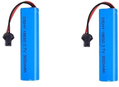 YUNIQUE Green-CLEAN-Power 3.7V 3000mAh Li-Ion Akku RC SM-2P Anschluss Optimiert RC Car Performance Kompatibel DE45 DE42 1:14 Off-Road Drift