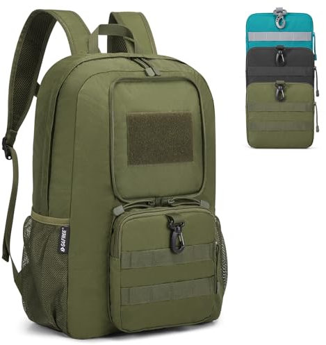 G4Free 25L Faltbarer Taktischer Rucksack & Leichter Wanderrucksacke Trekkingrucksacke mit Molle-System