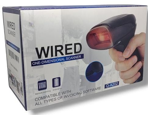 Eindimensionaler Barcode-Scanner mit Draht oder kabellos (Wired)