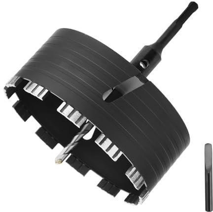 Corona da 162 mm con attacco M16, adattatore SDS Plus, 110 mm, per muratura, arenaria calcarea, mattoni, pietra, put