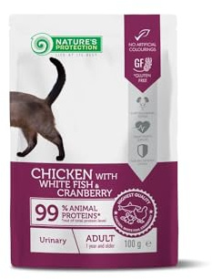 Natures P Cat Urinary Huhn, Fisch, Blaubeeren, Beutel, 100 g