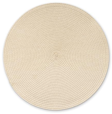 Continenta Geflochtenes Tischset, graublau, ø 38 cm, 1 Stück, Natur-ähnlich