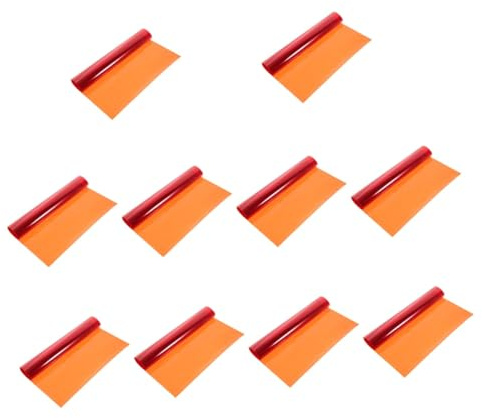 HOMSFOU 10pcs Correction Gel Light for Strobe Flashlight Light Film Tint for Photography