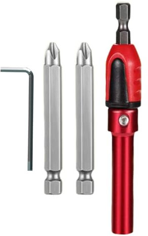 LearnLyrics Juego de portabrocas, portabrocas de destornillador | Portabrocas magnético preciso | Soporte de taladro de zócalo extensible para reparación de casa y carpintería