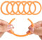 24 Stück Duschvorhang Ringe,Kunststoff Duschvorhang Haken,Vorhang Aufhängeringe,Ringe für Duschvorhang in C-Form,für die Meisten Duschvorhänge Geeignet ist(orange)