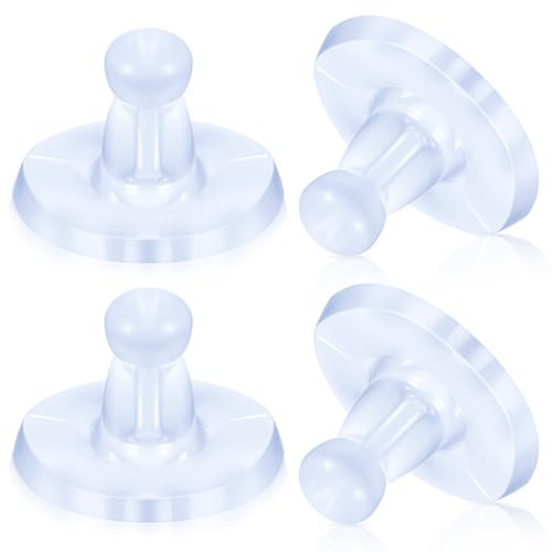 100 Stück Verschlüsse Ohrringe Hypoallergener Silikon Ohrring Stopper Klar Ohrring Verschluss Gummi Ohrringe Verschluss Ersatz Ohrring Sicherheitsverschluss Ohrring Stecker Verschluss Ohrstecker