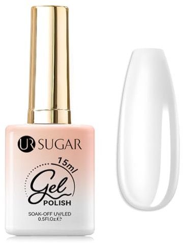 UR SUGAR 4 in 1 Builder Gel Base Coat Gel UV, 15ML Nagelkleber Für Kunstnägel No Wipe Unterlack Nägel Gellack, Base Coat Nagellack Nagelfliesenkleber für Anfänger Maniküre Nageldesign