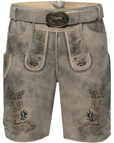 Reitmayer Kurze Lederhose mit Gürtel