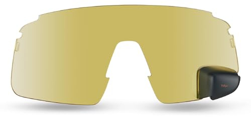 TriEye Ersatzlinse mit Rückspiegel – UV400-Fahrradbrille, kratzfest und langlebig für Straße und Pendler