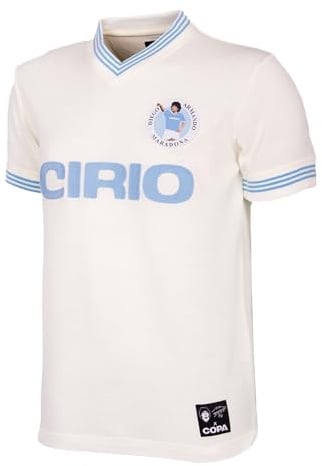COPA - Retro Auswärtstrikot Herren - Maradona Napoli 1984 - Weiß - 100% Acryl