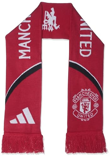 adidas Manchester United Schal für Erwachsene, Unisex, für Erwachsene, Rot