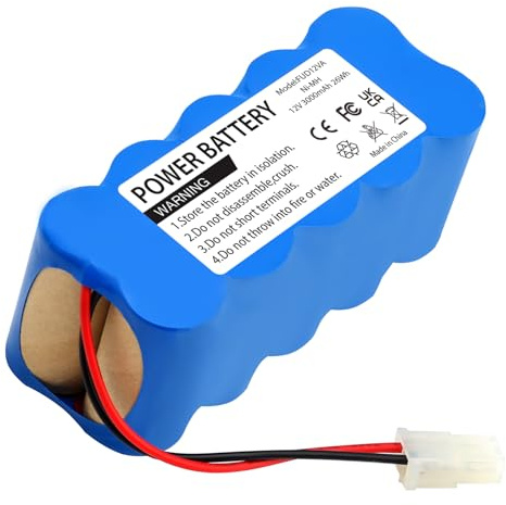 Seilylanka Batterie de Remplacement 12V Ni-MH 3000mAh pour Fukuda FC-1760 FC-1700 10N-3000SCR