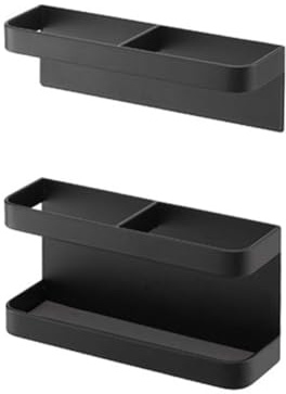 Bosiyrggrl Magnetic Storage Rack for Umbrella Stands Storage Holder Height Adjustable Storage Rack Umbrella Organizer Black