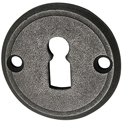 Halcö BB-Rosette Gröden Schlüsselrosette ø 50x3mm, Eisen verzinkt patiniert
