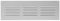 MKK - 18526-007 - Lüftungsgitter Wandgitter Abschluss Metallgitter Abluft Zuluft Insektenschutz 300 mm x 100 mm weiß