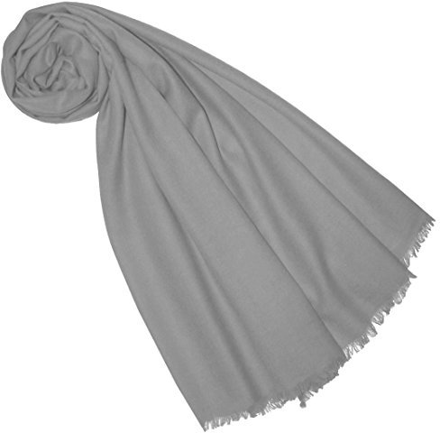 Lorenzo Cana Luxus Pashmina Frauenschal Schaltuch 100% Kaschmir Kaschmirschal Kaschmirtuch Kaschmirpashmina Grau 7829777