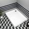 Bathroom Rectangular 1200 x 800mm Shower Tray with Riser Kit Plinth for Shower Enclosure Gloss White Slimline