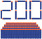 Nerf Pfeile - 200 Stück Nerf Darts Nerf Munition Pfeile Dart Bullets Refill Darts Foam Pfeile für N-Strike Elite Blasters Series by VCOSTORE