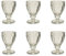 giordano shop Set mit 6 Gläsern Ø 9 x 13 cm aus Glas Villa d'Este Korinto, transparent