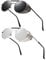 RONSOU Steampunk Style Round Vintage Sunglasses Retro Eyewear UV400 Protection Matel Frame Grey & Silver Lens