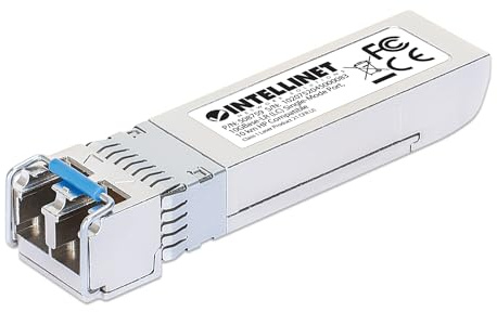 Intellinet Transceiver 10 Gigabit Fibra Ottica LC Duplex SFP+ Grigio Silver