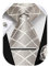 HISDERN hommes Champagne Plaid cravate mouchoir bouton de manchette pince à cravate ensemble formel fête de mariage cadeaux