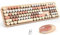 MOFII Wireless Keyboard and Mouse Combo,2.4GHz Retro Full-Size Keyboard with Number Pad and Cute Wireless Mouse for Computer PC Desktops Laptop WindowsxP/7/8/10(Milk Tea Colorful-B)