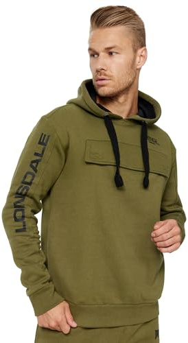 Lonsdale Herren Kapuzensweatshirt Normale Passform RUSHEN