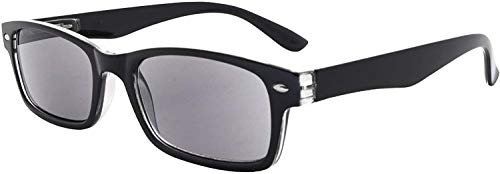 Eyekepper Lesesonnenbrille mit Federscharnieren für Damen Grau getönte Linse Sonnenschein-Leser +1,25