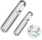 Pillendose Schlüsselanhänger Pillendose Klein Pillendose Metall Pillenbox Reise Tablettenschachtel Wasserdicht Tablettendose Tablettenbox für Outdoor Camping Wandern Klettern (Klein+Groß)