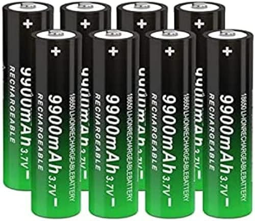 Rechargeable Battery Rechargeable I86SO Battery 3.7 Volt 9900mAh For Speakers,Digital Cameras, Radios.,8 Pcs
