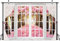 AIIKES 7x5FT Frühling Hintergrund Rosa Blumen Fenster Fotografie Hintergrund Kirschblüte Baum Hintergrund Hochzeit Party Geburtstag Baby Dusche Dekor Foto Studio Requisiten 12-666