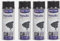 Générique Lot de 4 Bombes NOIR Métallisé Aspect BRILLANT - 400ml - Bombe Peinture Aérosol - Séchage rapide - 051
