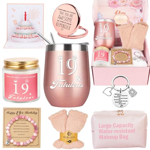 Geschenke für 19 Jährige Mädchen, Geburtstag Geschenk für Mädchen 19 Jahre, Hochwertigen Coole Geschenk für 19 Jährige Geburtstag Schwester Beste Freundin Nichte Klassenkamerad
