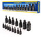 Goodyear 15pc Impact Torx Bit Socket Set 1/4 3/8 1/2 T6-T70 TRX-Star