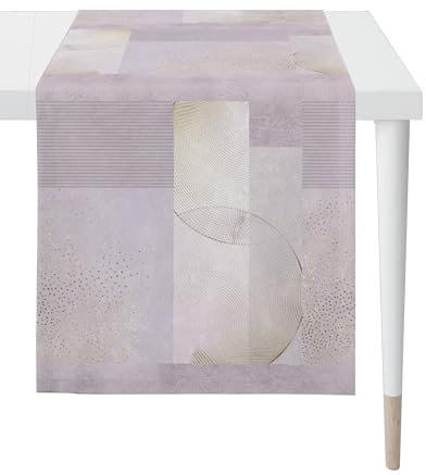 APELT Tischläufer Tischdecke, Verschiedene Größen, 1603, Fb. Mauvetöne, Größe:Mitteldecke 85 x 85 cm