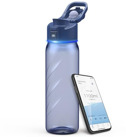 Boost Lite intelligente Wasserflasche mit Erinnerung, Wasser zu trinken, motivieren und zu verfolgen, Wasserflasche mit App, 907 ml, Tritan, BPA-freie Kunststoff-Wasserflaschen für Fitnessstudio,